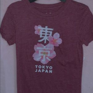 Maroon Tokyo teeshirt